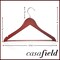 Casafield - 40 Wooden Suit Hangers - Premium Lotus Wood with Notches & Chrome Swivel Hook for Dress Clothes, Coats, Jackets, Pants, Shirts, Skirts